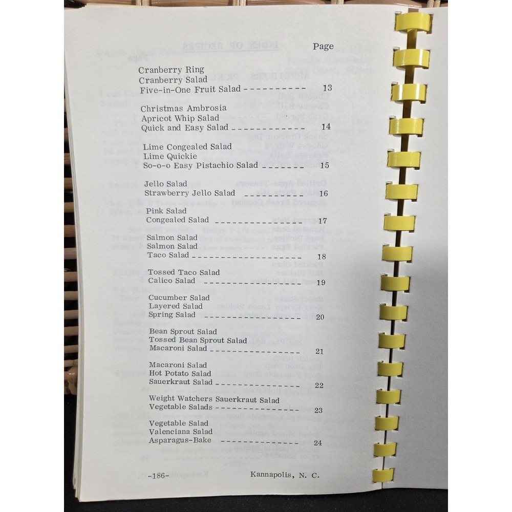Ben Avenue Free Will Baptist Church Cookbook Kannapolis NC 1978 Missionaries - Picture 8 of 16